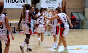 Basket femminile, serie B: rimonta solo sfiorata, primo stop stagionale per la Granda College Cuneo