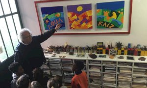 I bambini di Bra incontrano Coco Cano, l’artista con l’anima a colori