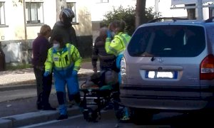 Cuneo, un ferito lieve nell'incidente in corso IV Novembre