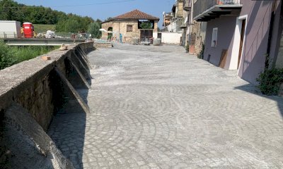 Priero, completata la ripavimentazione del centro storico