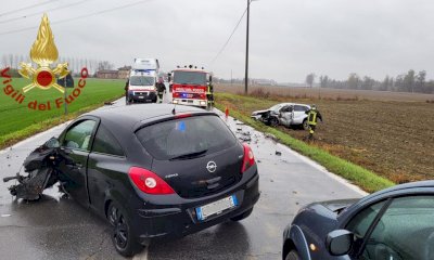 Doppio incidente a Savigliano: un frontale e un’auto fuori strada