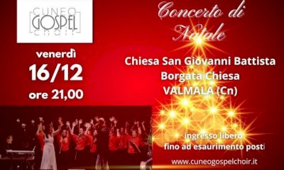 Venerdì 16 dicembre concerto Gospel a Valmala