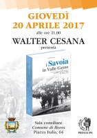 Presentazione del libro “I Savoia in Valle Gesso”