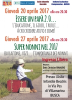 “Essere un papà 2.0... L’educazione, il gioco i ruoli... A chi chiedere aiuto e come!”