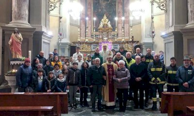 Il vescovo di Saluzzo in visita a Venasca