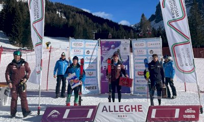 Sci alpino, ad Alleghe Edoardo Saracco vince lo Slalom FIS