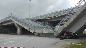 Crollo del ponte a Fossano: richiesta l’esenzione del pedaggio autostradale da Cuneo a Marene