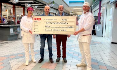 Dai dipendenti dell'Ipercoop di Cuneo una donazione per l'associazione Genitori Pro Handicap