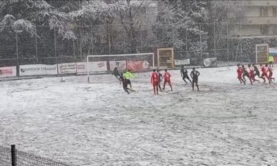 Calcio, Eccellenza: Aloia risponde ad Andrada, nella neve del Filippo Drago finisce 1-1 