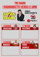 Radio-dibattiti con i candidati sindaco di Savigliano, Racconigi, Mondovì, Barge e Bagnolo