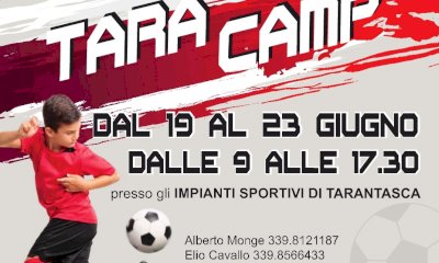 Calcio giovanile: dal 19 al 23 giugno torna il Tara Camp