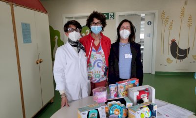 Savigliano, doni ai bambini della Pediatria dall'Anvolt