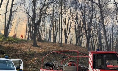 Due incendi boschivi in atto a Bernezzo