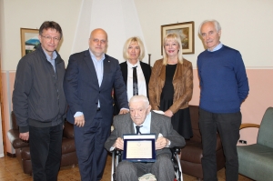 Alba: il Sindaco Maurizio Marello ed il Presidente dell’A.n.p.i. Enzo Demaria hanno incontrato il partigiano Angelo Racca
