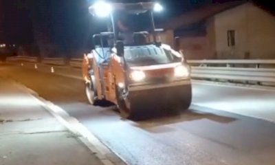 Bra, si asfalta in notturna la strada degli Orti