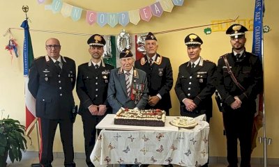 Garessio festeggia i 105 anni del carabiniere “reale” Renato Quaglia