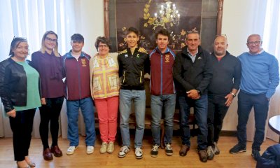 Ricevuti in Comune tre giovani atleti borgarini