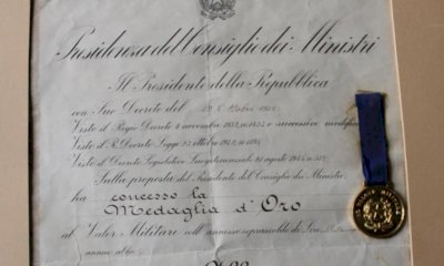 Alba, rubata la Medaglia d’Oro al Valor Militare custodita in Municipio