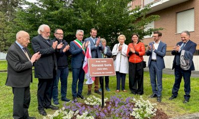 Alba, inaugurati in corso Europa i giardini dedicati a Giovanni Goria