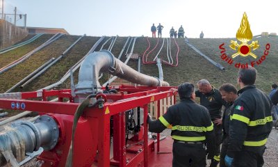 Alluvione, i pompieri di Cuneo in attività nel Ravennate