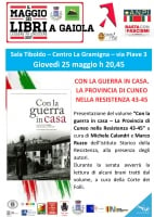 Presentazione del libro “Con la guerra in casa”