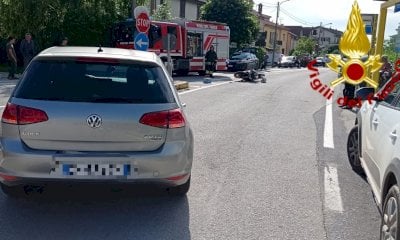 Murazzano, cade in moto dopo lo scontro con un auto