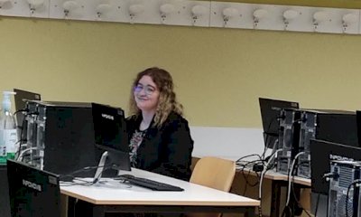 Una studentessa del 