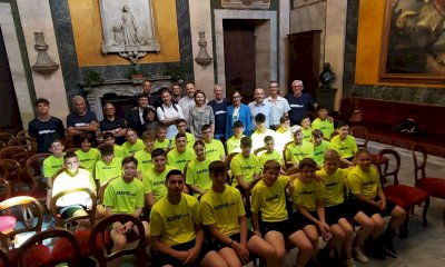 Grandi ex portieri e giovani promesse in visita in Comune a Cuneo