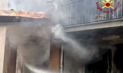 Incendio in un alloggio a Montà d'Alba