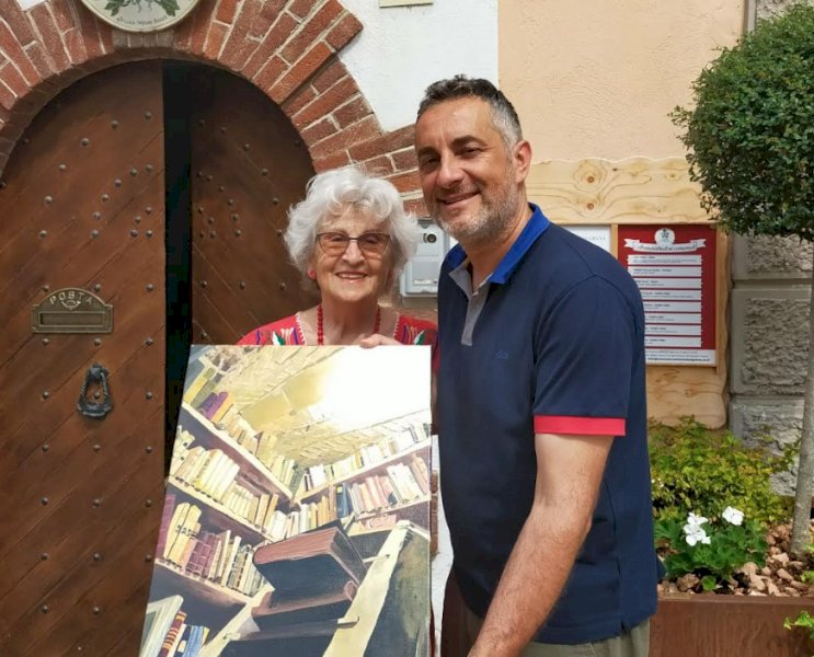 Graziella Ghione espone nella sede del Comune di Monterosso Grana