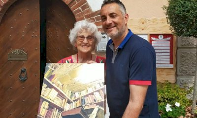 Graziella Ghione espone nella sede del Comune di Monterosso Grana