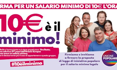 “Dieci euro è il minimo”: continua la raccolta firme di Unione Popolare