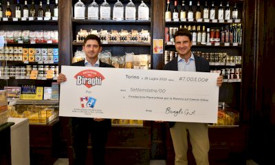 Biraghi dona 7 mila euro alla Fondazione Piemontese per la Ricerca sul Cancro ONLUS 