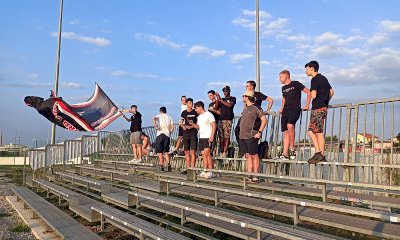 Calcio: i tifosi della Curva Nord del Cuneo presenti al primo allenamento stagionale