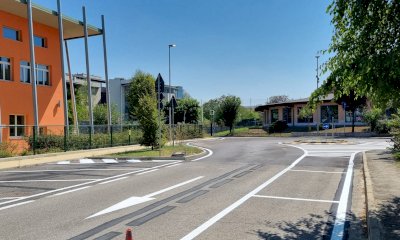 Alba: ultimato il cantiere per la viabilità e i parcheggi definitivi della scuola media della Moretta