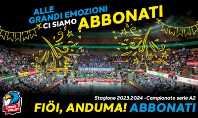 Volley maschile, A2: Fiöi, Anduma! Al via la campagna abbonamenti di Cuneo Volley 