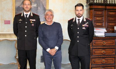 Alba: il sindaco Carlo Bo ha salutato il capitano dei Carabinieri Giovanni Ronchi