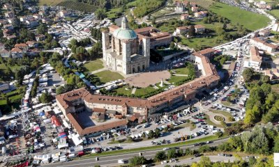 Sulla Fiera del Santuario di Vicoforte vola il drone della Polizia Locale di Borgo
