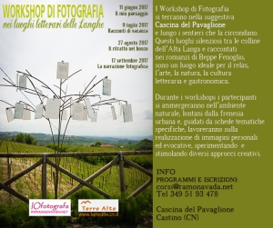 Workshop di fotografia nei luoghi letterari delle Langhe cuneesi