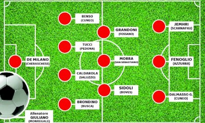 Calcio: la Top 11 di Cuneodice dell'ultimo weekend
