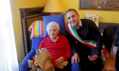 Tanti auguri alla signora Ottavia Masante, centenaria di Mondovì