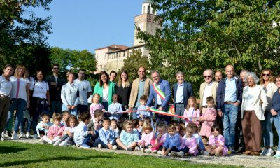 Busca, il percorso attrezzato lungo il Maira inaugurato dai bambini delle scuole dell'infanzia