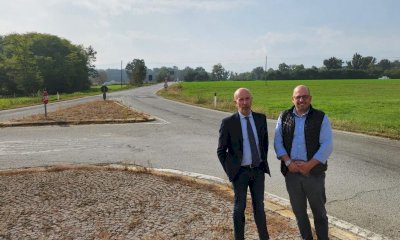 Sopralluogo della Provincia lungo la SP222 tra Revello e Staffarda
