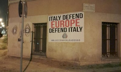 Striscioni di CasaPound a Cuneo, Alba e Bra: 