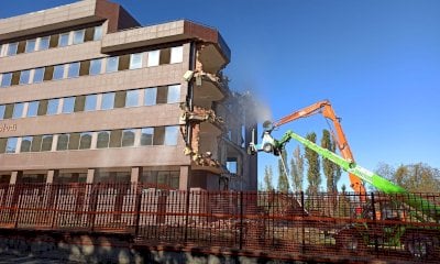 Sono iniziati i lavori di demolizione dell'ex Provveditorato di Cuneo