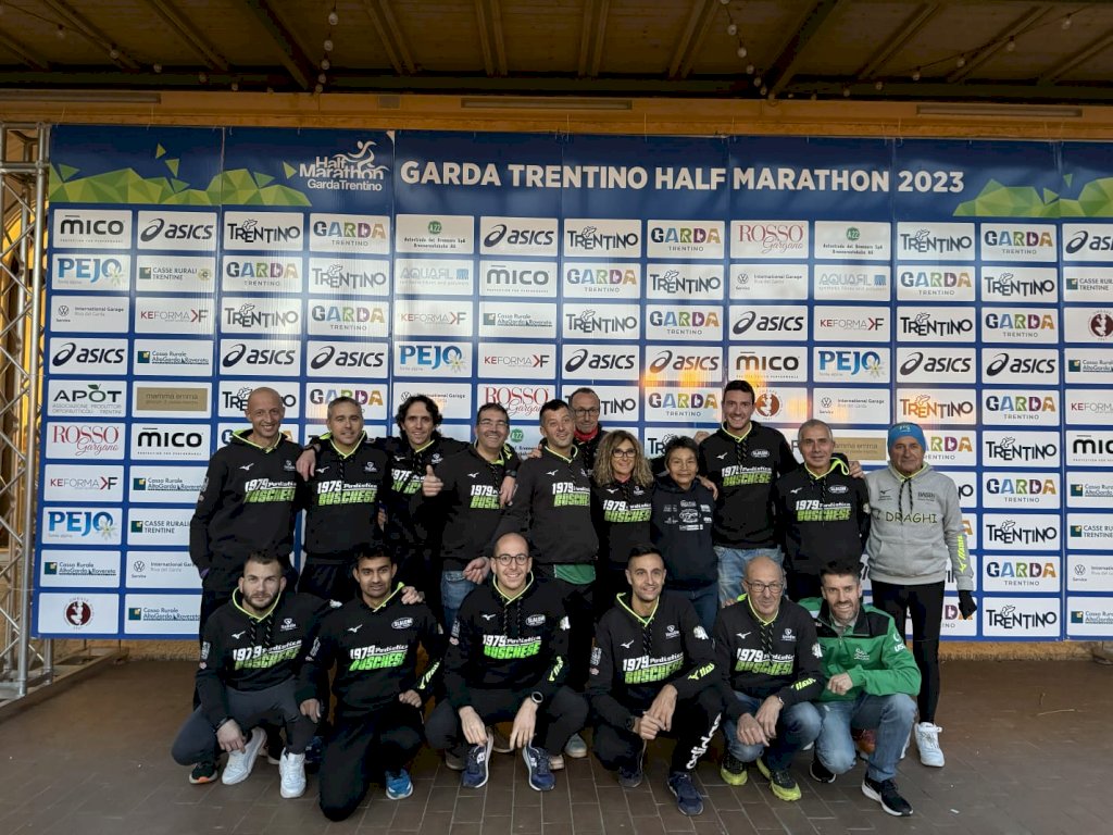 Nutrita presenza della Podistica Buschese alla Half Marathon del Trentino