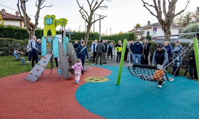 Bra, inaugurata la rinnovata area giochi di frazione San Matteo