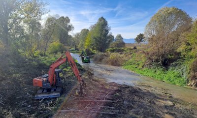 Ripulito l'alveo del Mellea a Levaldigi