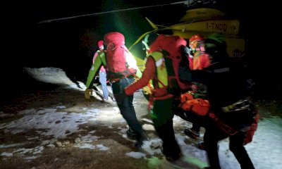 Escursionista precipita sul ghiaccio a Vinadio, salvata dall’elicottero del Soccorso Alpino