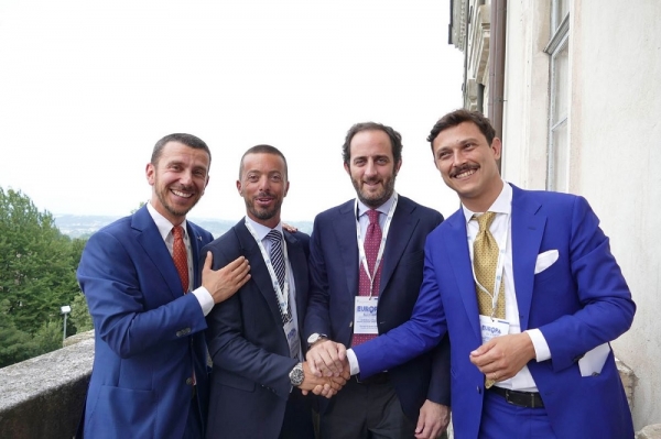 Da sinistra: Simone Ghiazza, Alberto Ribezzo, Alessio Rossi ed Enrico Galleano